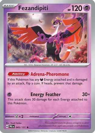 Image of Fezandipiti 045/131  - Reverse Holofoil SV Prismatic Evolutions - Rare