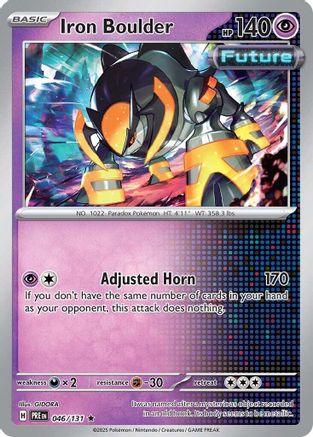 Image of Iron Boulder 046/131  - Holofoil SV Prismatic Evolutions - Rare