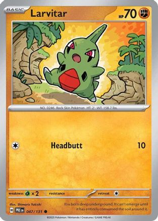 Image of Larvitar 047/131  SV Prismatic Evolutions - Common
