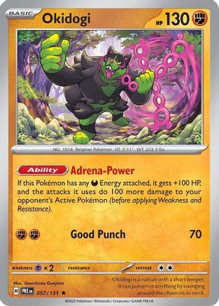 Image of Okidogi 057/131  - Holofoil SV Prismatic Evolutions - Rare