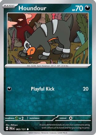 Image of Houndour 062/131  SV Prismatic Evolutions - Common