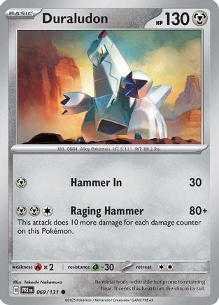 Image of Duraludon 069/131  - Reverse Holofoil SV Prismatic Evolutions - Common