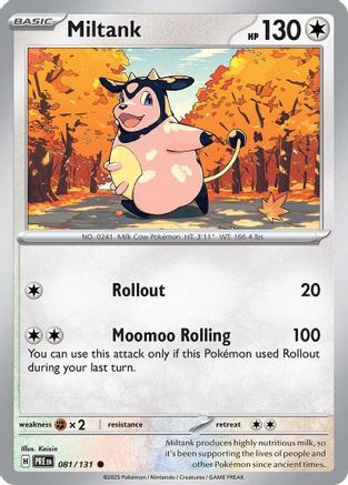 Image of Miltank 081/131  - Reverse Holofoil SV Prismatic Evolutions - Common