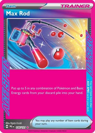 Image of Max Rod 116/131  - Holofoil SV Prismatic Evolutions - ACE SPEC Rare