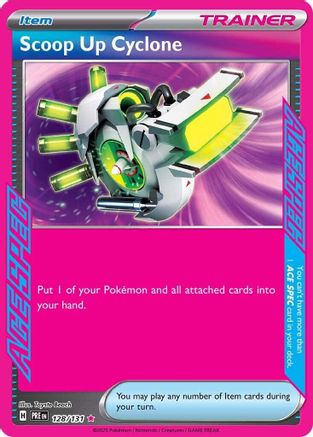 Image of Scoop Up Cyclone 128/131  - Holofoil SV Prismatic Evolutions - ACE SPEC Rare