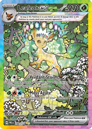 Image of Leafeon ex 144/131  - Holofoil SV Prismatic Evolutions - Special Illustration Rare