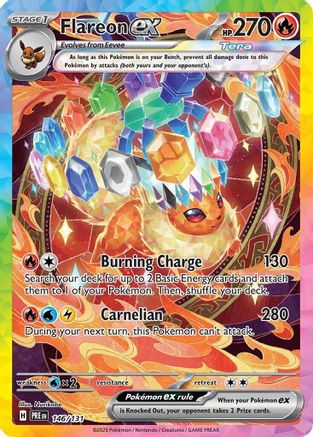 Image of Flareon ex 146/131  - Holofoil SV Prismatic Evolutions - Special Illustration Rare