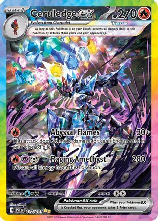 Image of Ceruledge ex 147/131  - Holofoil SV Prismatic Evolutions - Special Illustration Rare