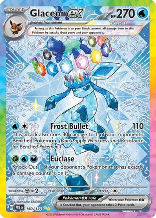 Image of Glaceon ex 150/131  - Holofoil SV Prismatic Evolutions - Special Illustration Rare