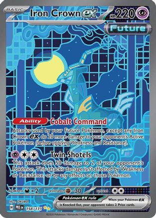 Image of Iron Crown ex 158/131  - Holofoil SV Prismatic Evolutions - Special Illustration Rare
