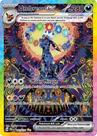Image of Umbreon ex 161/131  - Holofoil SV Prismatic Evolutions - Special Illustration Rare