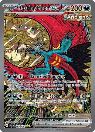 Image of Roaring Moon ex 162/131  - Holofoil SV Prismatic Evolutions - Special Illustration Rare