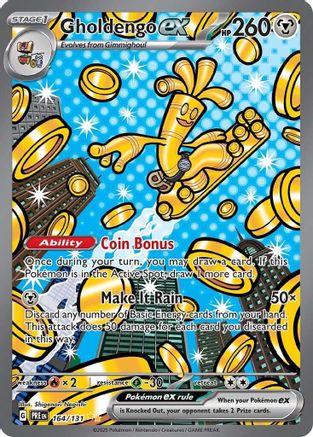 Image of Gholdengo ex 164/131  - Holofoil SV Prismatic Evolutions - Special Illustration Rare