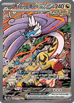 Image of Raging Bolt ex 166/131  - Holofoil SV Prismatic Evolutions - Special Illustration Rare