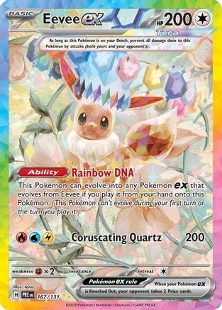 Image of Eevee ex 167/131  - Holofoil SV Prismatic Evolutions - Special Illustration Rare