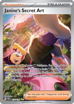 Image of Janine's Secret Art 173/131  - Holofoil SV Prismatic Evolutions - Special Illustration Rare