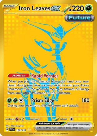 Image of Iron Leaves ex 176/131  - Holofoil SV Prismatic Evolutions - Hyper Rare
