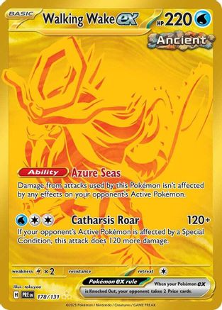 Image of Walking Wake ex 178/131  - Holofoil SV Prismatic Evolutions - Hyper Rare