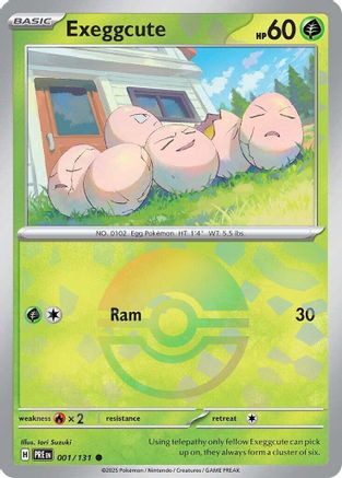 Image of Exeggcute (Poke Ball Pattern) 001/131  - Holofoil SV Prismatic Evolutions - Common