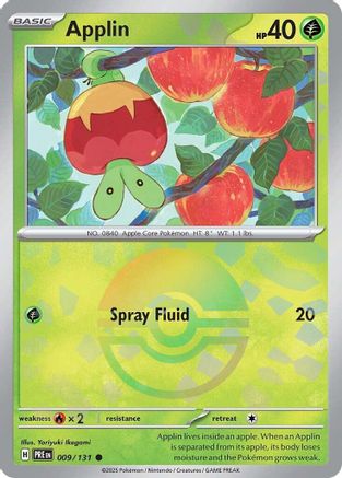 Image of Applin (Poke Ball Pattern) 009/131  - Holofoil SV Prismatic Evolutions - Common