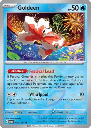 Image of Goldeen (Poke Ball Pattern) 020/131  - Holofoil SV Prismatic Evolutions - Common