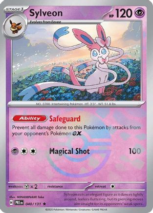 Image of Sylveon (Poke Ball Pattern) 040/131  - Holofoil SV Prismatic Evolutions - Rare