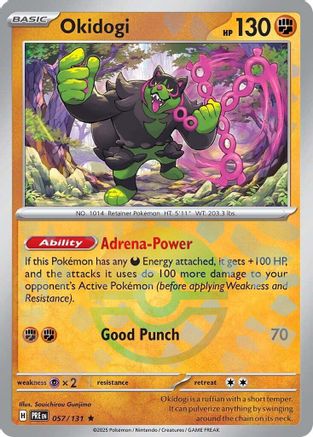 Image of Okidogi (Poke Ball Pattern) 057/131  - Holofoil SV Prismatic Evolutions - Rare
