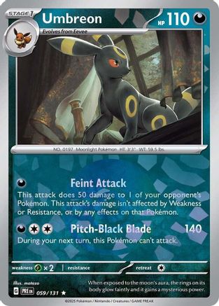 Image of Umbreon (Poke Ball Pattern) 059/131  - Holofoil SV Prismatic Evolutions - Rare