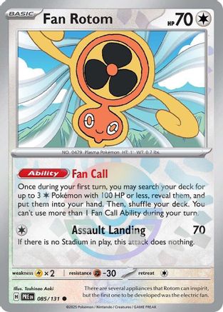 Image of Fan Rotom (Poke Ball Pattern) 085/131  - Holofoil SV Prismatic Evolutions - Common