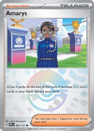 Image of Amarys 093/131  - Poke Ball - Holofoil SV Prismatic Evolutions