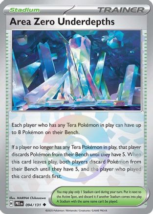 Image of Area Zero Underdepths (Poke Ball Pattern) 094/131  - Holofoil SV Prismatic Evolutions - Uncommon