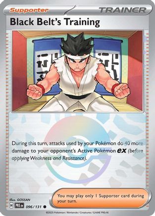 Image of Black Belt's Training 096/131  - Holofoil SV Prismatic Evolutions - Common