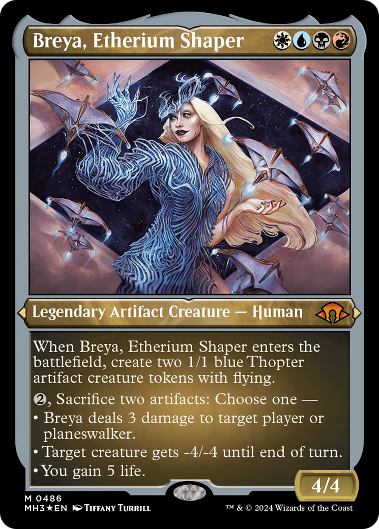 Image of Breya, Etherium Shaper (Foil Etched) (MH3-486) - Modern Horizons 3 Foil