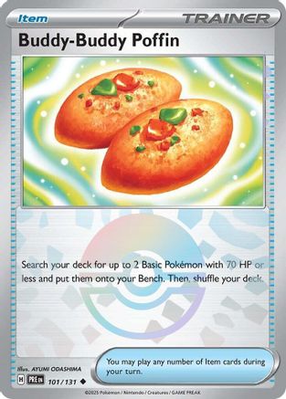 Image of Buddy-Buddy Poffin (Poke Ball Pattern) 101/131  - Holofoil SV Prismatic Evolutions - Uncommon