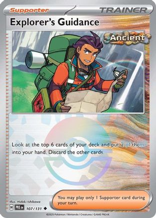 Image of Explorer's Guidance (Poke Ball Pattern) 107/131  - Holofoil SV Prismatic Evolutions - Uncommon