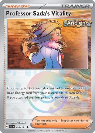Image of Professor Sada's Vitality (Poke Ball Pattern) 120/131  - Holofoil SV Prismatic Evolutions - Uncommon