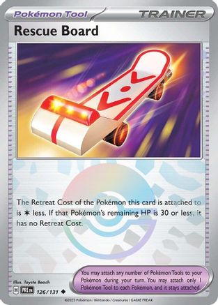 Image of Rescue Board (Poke Ball Pattern) 126/131  - Holofoil SV Prismatic Evolutions - Uncommon