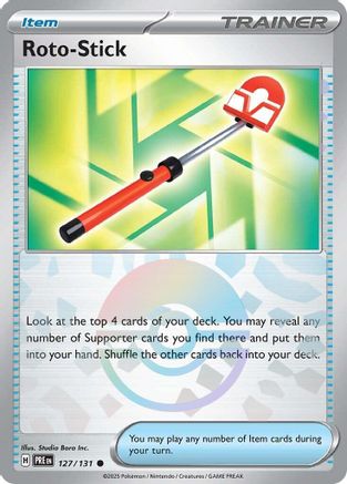 Image of Roto-Stick (Poke Ball Pattern) 127/131  - Holofoil SV Prismatic Evolutions - Common