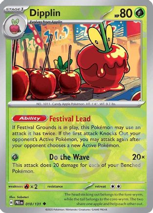 Image of Dipplin (Master Ball Pattern) 010/131  - Holofoil SV Prismatic Evolutions - Uncommon