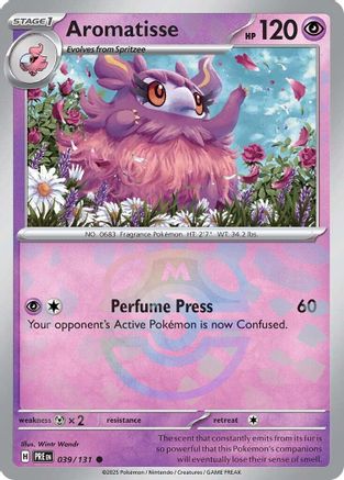 Image of Aromatisse (Master Ball Pattern) 039/131  - Holofoil SV Prismatic Evolutions - Common