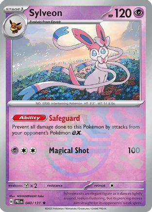 Image of Sylveon (Master Ball Pattern) 040/131  - Holofoil SV Prismatic Evolutions - Rare
