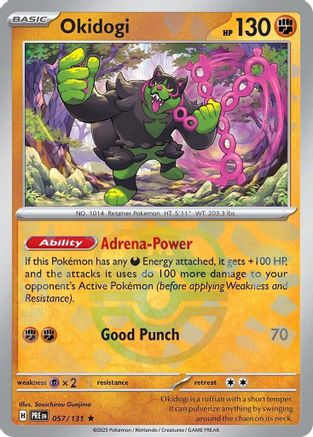 Image of Okidogi (Master Ball Pattern) 057/131  - Holofoil SV Prismatic Evolutions - Rare