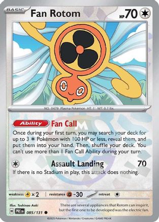 Image of Fan Rotom (Master Ball Pattern) 085/131  - Holofoil SV Prismatic Evolutions - Common