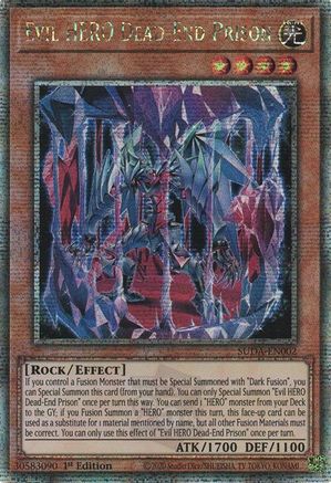 Image of Evil HERO Dead-End Prison (Quarter Century Secret Rare) (SUDA-EN002) - Supreme Darkness 1st Edition