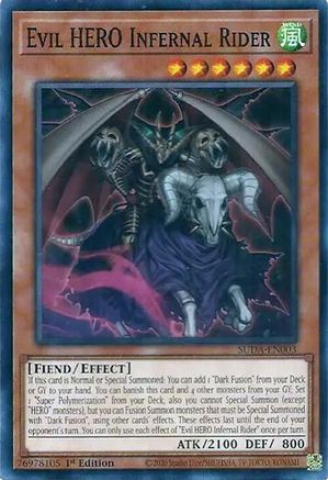 Image of Evil HERO Infernal Rider (SUDA-EN003) - Supreme Darkness 1st Edition