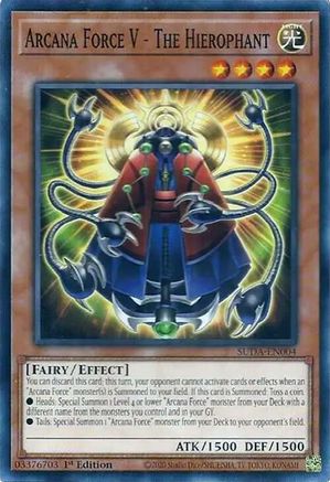Image of Arcana Force V - The Hierophant (SUDA-EN004) - Supreme Darkness 1st Edition