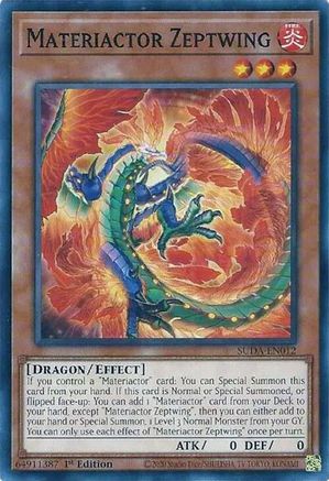 Image of Materiactor Zeptwing (SUDA-EN012) - Supreme Darkness 1st Edition