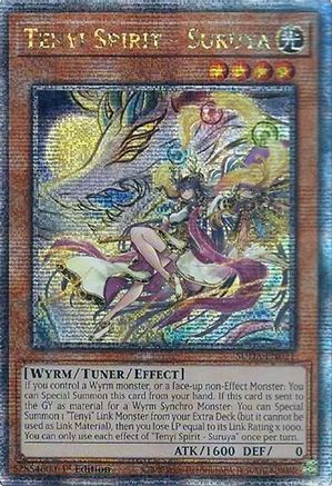 Image of Tenyi Spirit - Suruya (Quarter Century Secret Rare) (SUDA-EN021) - Supreme Darkness 1st Edition