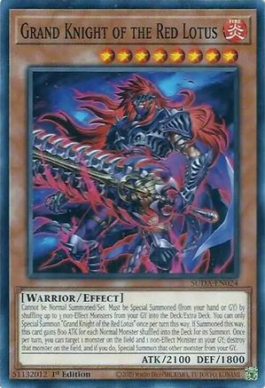 Image of Grand Knight of the Red Lotus (SUDA-EN024) - Supreme Darkness 1st Edition