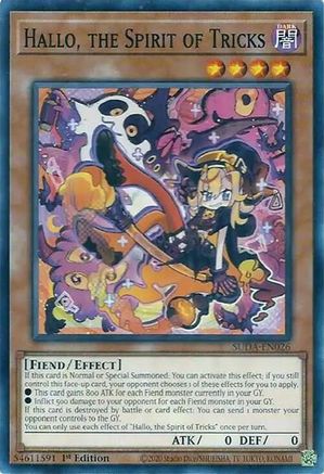 Image of Hallo, the Spirit of Tricks (SUDA-EN026) - Supreme Darkness 1st Edition